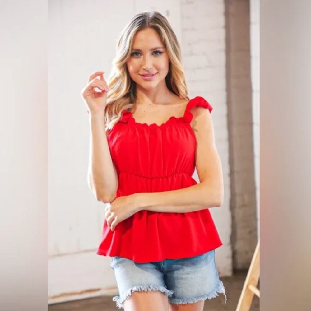 Sugarfox Clothing Medium, Red Top